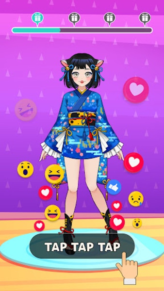 green emerald velvet dress Left or Right Magic Fashion Dress Up: Women Fashions Stylist Challenge  Anime Makeover Doll Dressup Game main image 1