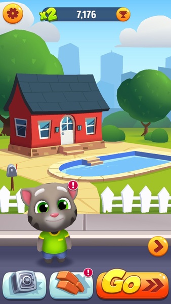 Talking Tom Corrida do Ouro sem pegar ouro, no coin no jogo do tom, corrida  do gatinho tom Android 