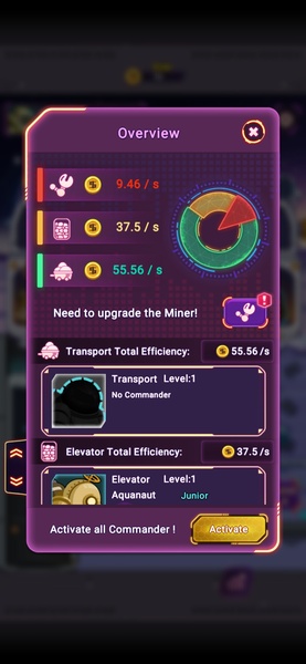 Idle Space miner - Preview 4