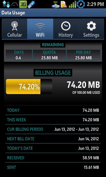 Data Usage - Preview 7