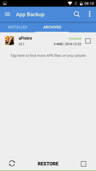 App Backup and Restore - Preview 3