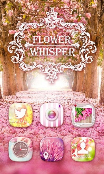 Flower Whisper GOLauncher EX Theme - Preview 8