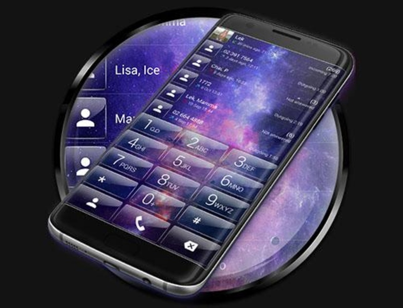 ExDialer Galaxy Glass theme - Preview 2