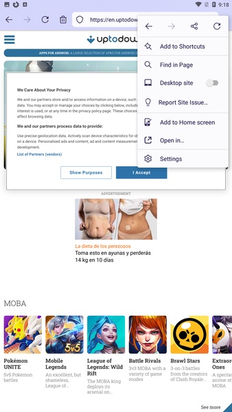 Firefox Klar - Preview 2