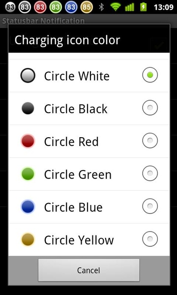 Battery Widget Circle1 Icon Pack - Preview 1