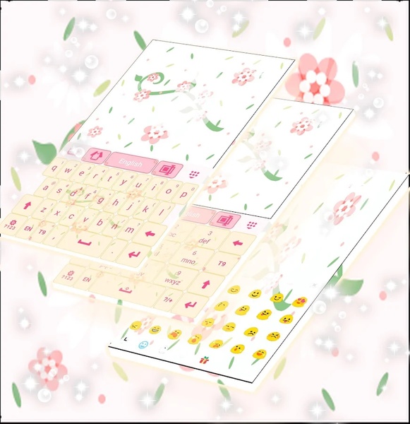 Pink Love Keyboard GO App - Preview 2