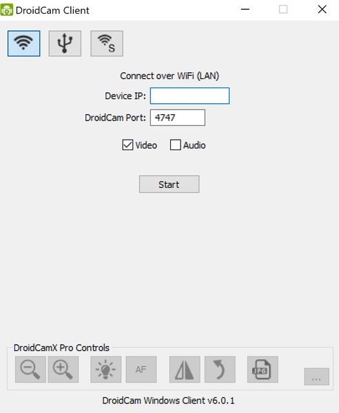 DroidCam Client for Windows Download it from Uptodown for free