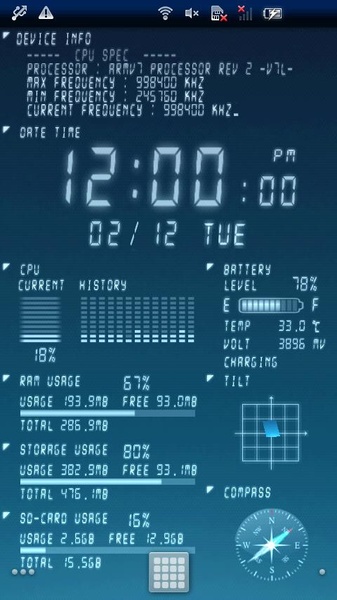 Device Info Live WallPaper - Preview 2