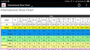Shoes and Sneakers Size Chart screenshot 3