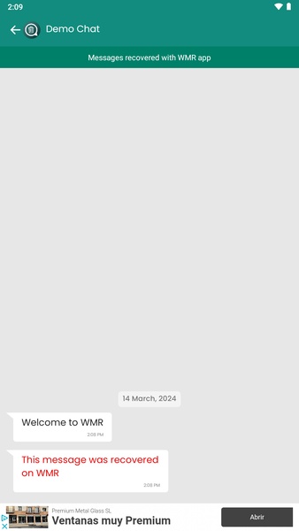 WMR Recover Deleted Messages 1.1.4 Screen Records 1