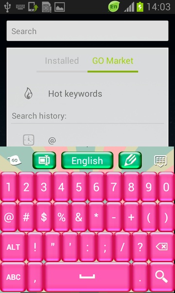 Pink Candy GO Keyboard - Preview 3
