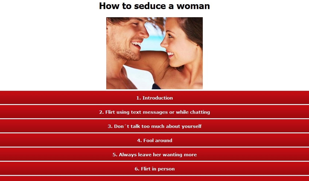 How to seduce a woman - Preview 1