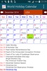 World Holiday Calendar screenshot 1