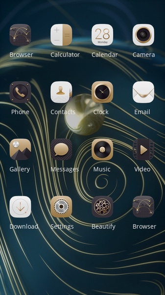 Art Golden ball theme for REDMI 6A - Preview 2