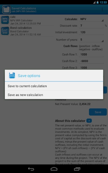 Financial Calculators Free - Preview 4