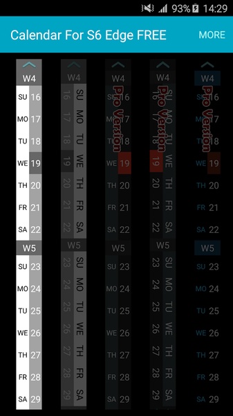 Calendar for S6 Edge FREE - Preview 3
