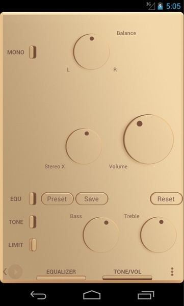 Poweramp Champagne Gold Skin - Preview 3