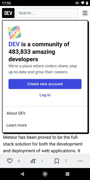 DEV Community - Preview 5