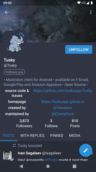 Tusky for Mastodon - Preview 2