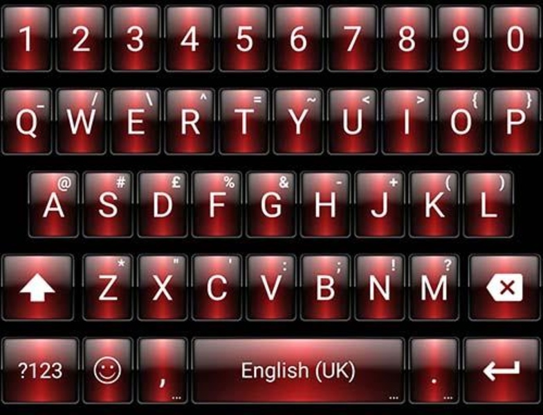 Theme Dusk Red for Emoji Keyboard - Preview 2
