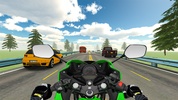 VR Highway Traffic Bike Racer screenshot 8