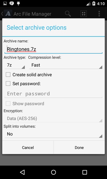 Arc File Manager - Preview 6