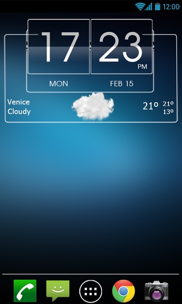 3D flip clock & world weather widget theme pack 6 - Preview 4