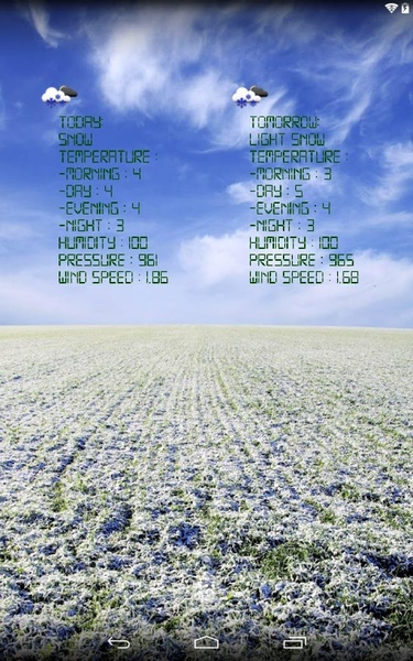 Real weather wallpaper - Preview 2