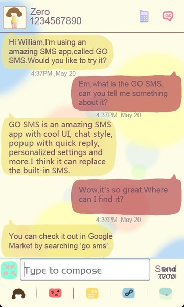 GOSMS ZCC Theme - Preview 5