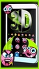 Neon 3d Green Black Tech Keybo screenshot 1
