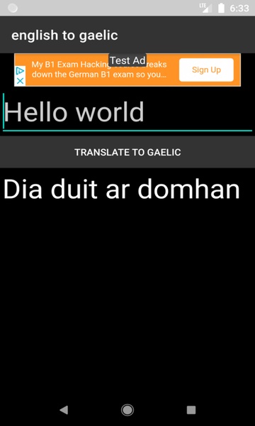 english to gaelic translator - Preview 4