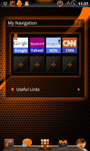 GOWidget SunsetOrangeICS Theme by TeamCarbon - Preview 4
