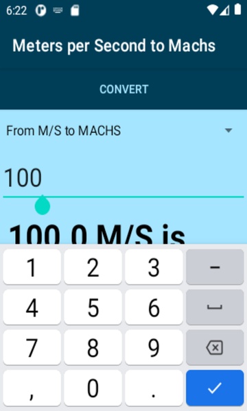 Meters per Second to Machs converter - Preview 3