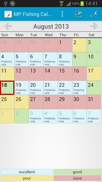 MP Fishing Calendar Lite - Preview 7