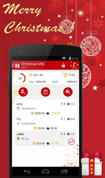 Christmas gift list - Preview 1