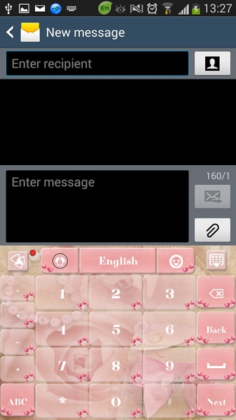 GO Keyboard Pretty Bow Theme - Preview 6