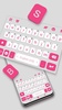 Pink White Chat Keyboard Theme screenshot 4