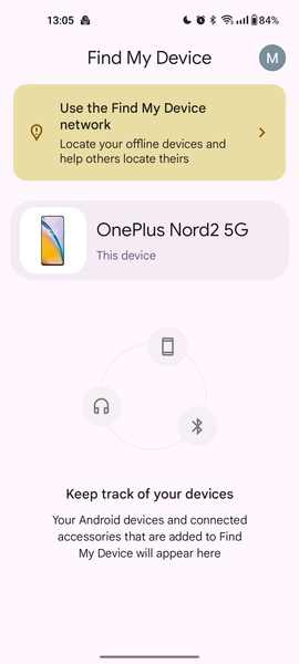 Google Find My Device - Preview 1