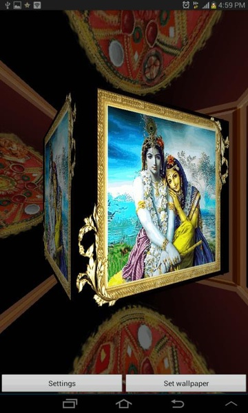 3D Shree Krishna LWP - Preview 1