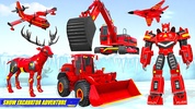 Snow Excavator Robot Car Games screenshot 5