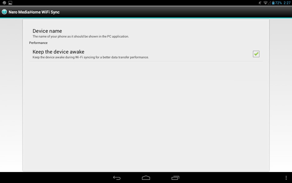 Nero MediaHome WiFi Sync - Preview 2