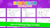 Dinosaur: Color Games for Kids screenshot 5