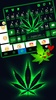 Neon Cannabis Keyboard Backgro screenshot 3