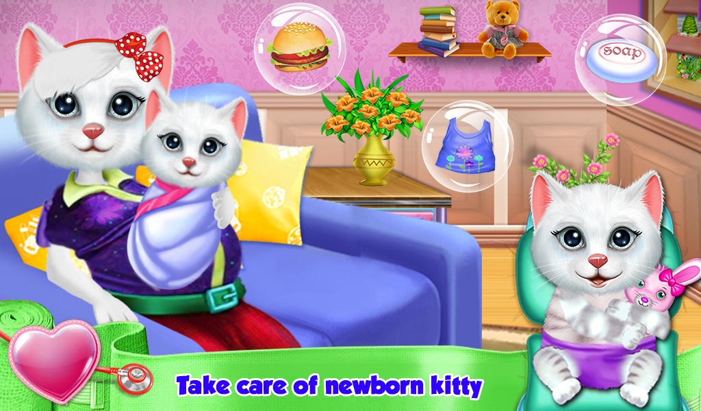 Kitten New Born Doctor Clinic Checkup Game - Preview 1