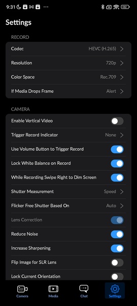 Blackmagic Camera 2.0.1.0004 Screen Records 2