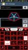 GO Keyboard Red Glow Theme screenshot 3