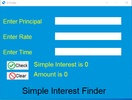 Simple Interest Finder screenshot 1