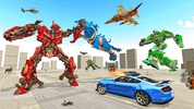 Police Tiger Robot Car Game 3d screenshot 2