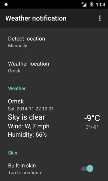 Weather notification - Preview 2