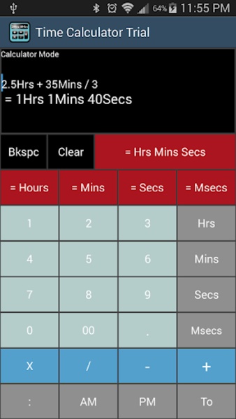Time Calculator Trial - Preview 4